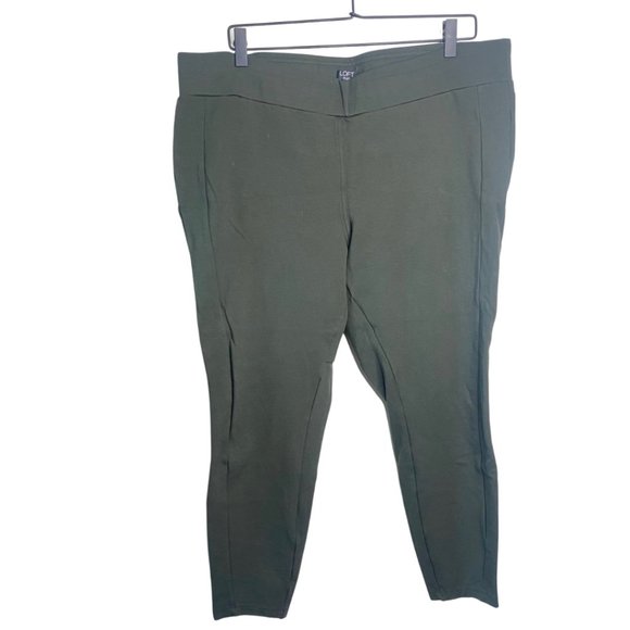 LOFT Pants - Loft Ponte Leggings Olive Green